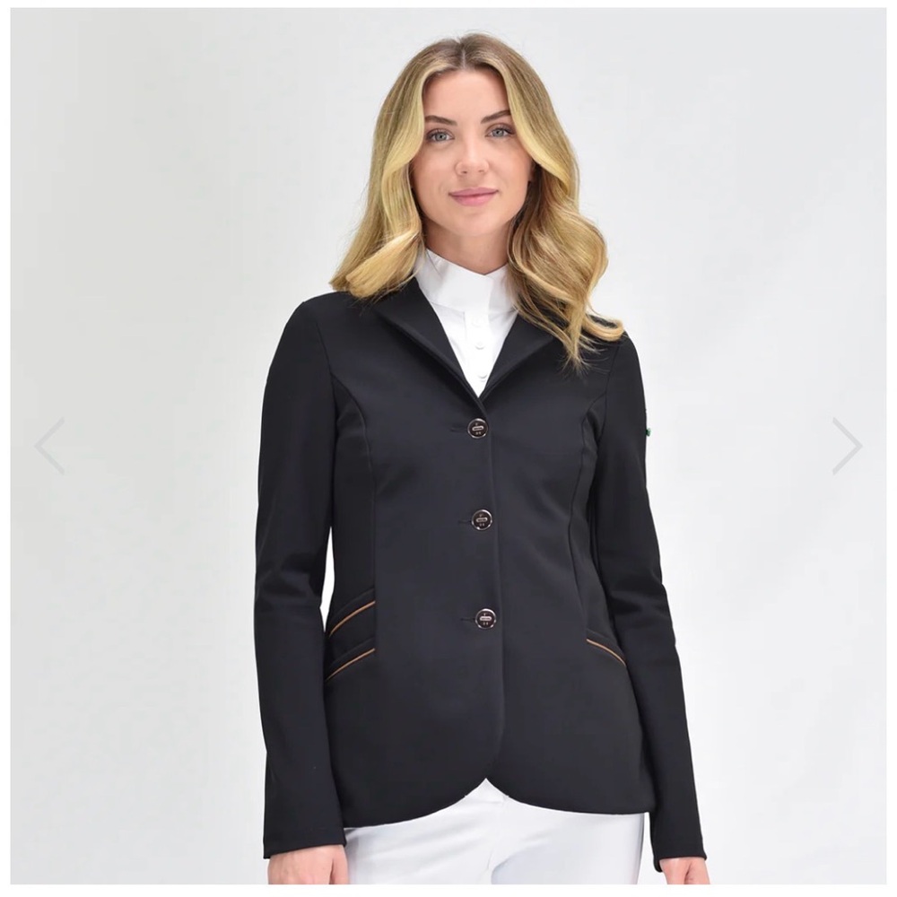 For Horses BOHEME show coat Navy blue Riding-Style Blazer Jacket women medium